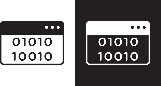 Binary code icon