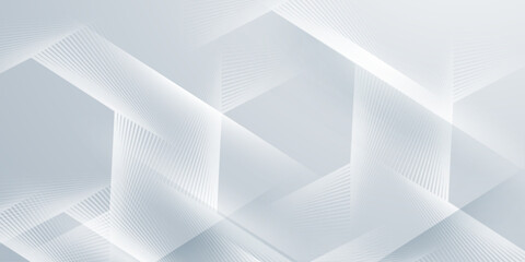 Fototapeta premium Clean abstract background featuring geometric shapes and light effects, modern digital art.