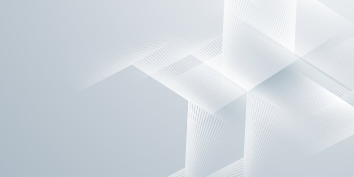 Abstract geometric shapes with subtle light and shadow effects, modern digital art background.