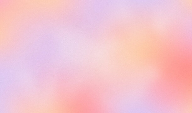 Abstract bright pastel gradient background with soft blurry clouds elegant warm tones and retro grainy noise texture