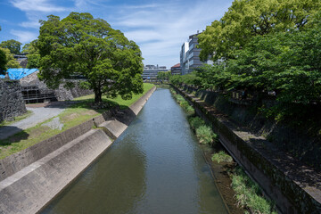 Fototapeta premium &nbsp;Stone Wall of Kumamoto Castle, Kumamoto, Japan&nbsp;