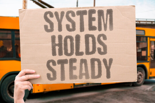 "System Holds Steady" The platform maintained stability under load. SYSTEM. STABILITY. RELIABLE. PROCESSING. BANK.