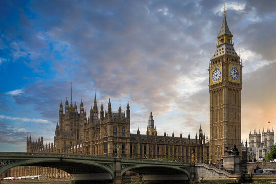 London, Tower of Big Ben on Parliament Square, Great Bell of Clock