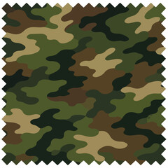 Fototapeta premium Classic Woodland Camouflage Pattern Vector