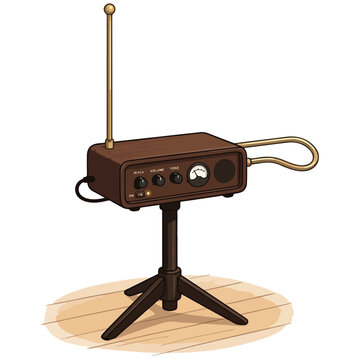 Vintage Theremin Musical Instrument Illustration