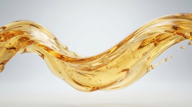 Abstract stream of flowing motor oil.