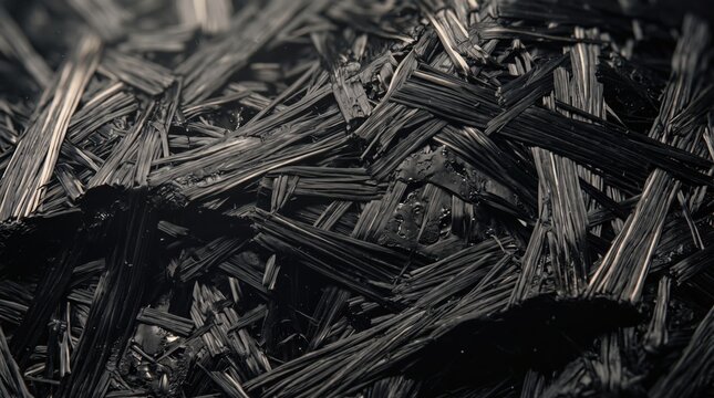 Abstract background of dark forged carbon fiber composite material texture
