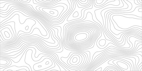 Black and white topographic map contour line texture with topography geography abstract background elevation cartography monochrome geometric minimalist navigation landscape structure © jr graphics