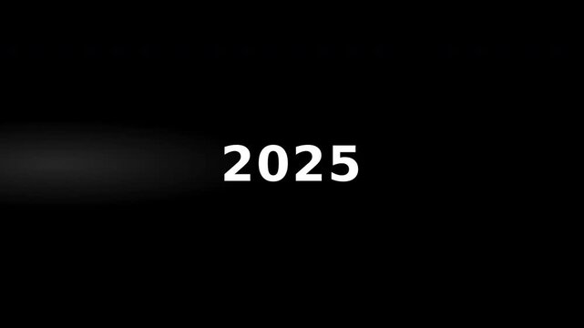 Motion of Changing Years from 2000 to 2026 in Dynamic Digital Countdown.