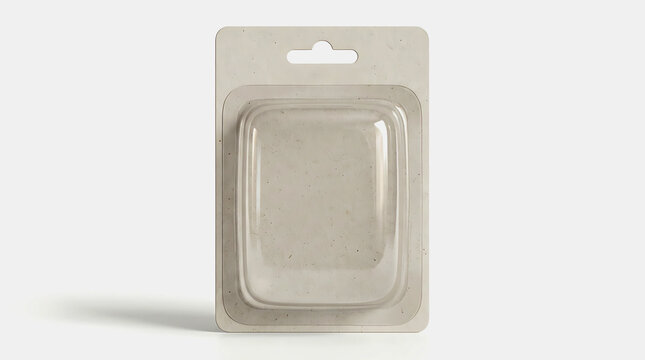 Empty blister pack with cardboard backing for small retail product merchandise display.