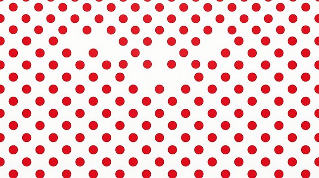 Red circular geometric pattern on white with irregular gaps
