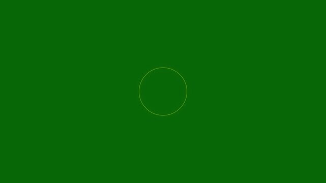 Vibrant yollow circular fireworks animation with shining line sparks, abstract vector burst effects, seamless on deep green background loop designed for professional festive motion graphics.