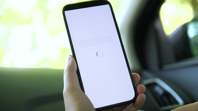 User tapping a five-star rating to submit positive feedback. Essential footage for stories on online reputation, customer trust, and social proof in digital commerce.