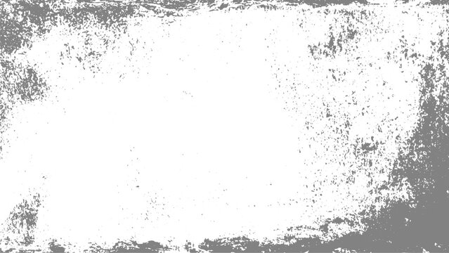 Abstract Vector Grunge Texture with Dust Particles and Fine Grain on White and Grey Background