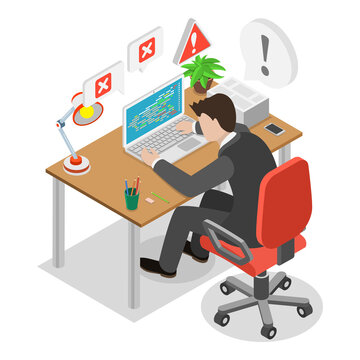 3D Isometric Flat  Illustration of Consulting Services. Item 3