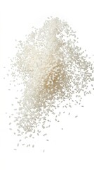 Fototapeta premium Falling white raw rice grains