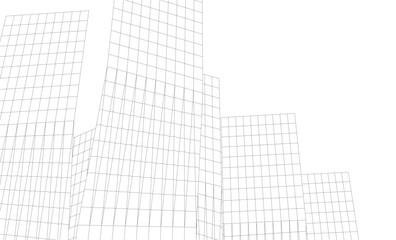 Fototapeta premium architectural buildings vector 3d illustration