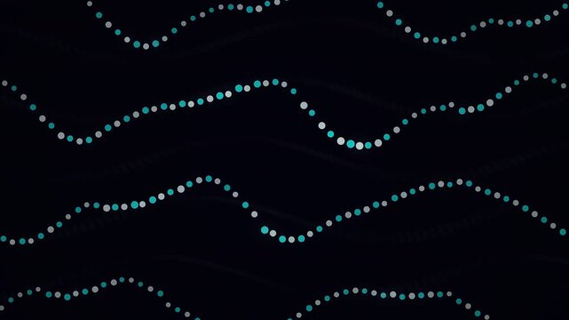 Two Particle Streams Braiding Across a Dark Minimal Background