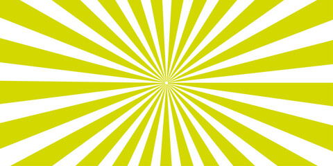 Obraz premium Yellow and white radial burst background, evoking a sense of energy and dynamism. This graphic resource features a high-contrast pattern of radiating lines that converge towards a central point.