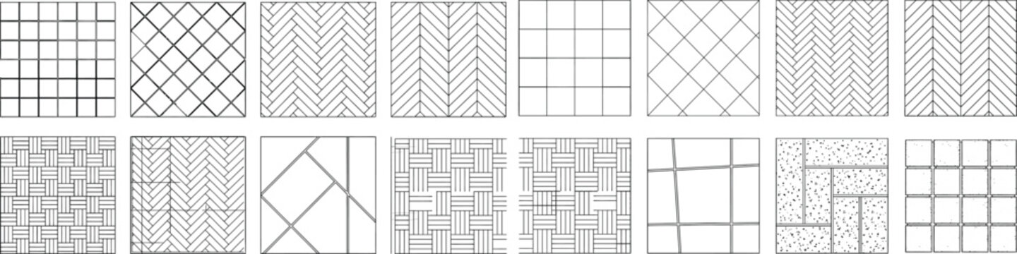 Architectural blueprint grid background vector set. Technical drafting patterns, CAD graph paper, measurement grids, dot grids and construction planning textures for floor plans, engineering