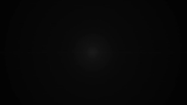 White Light Beam Glitch Transition on Dark Background with Horizontal Lens Flare and Camera Shutter Effect