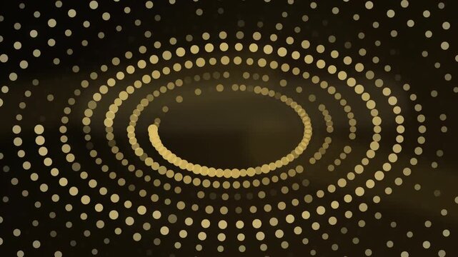 Concentric Ring Aperture Expanding Through a Dark Particle Field