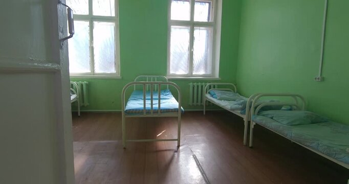A hospital room without patients. Medicine and healthcare in remote areas.