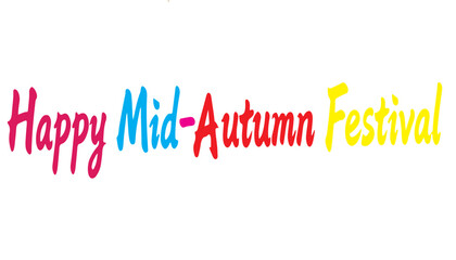 Colorful Happy Mid-Autumn Festival greeting card design for social media © Joy