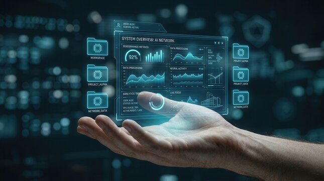 Data driven stable operations through an interactive AI dashboard for analytics and prompt generation.