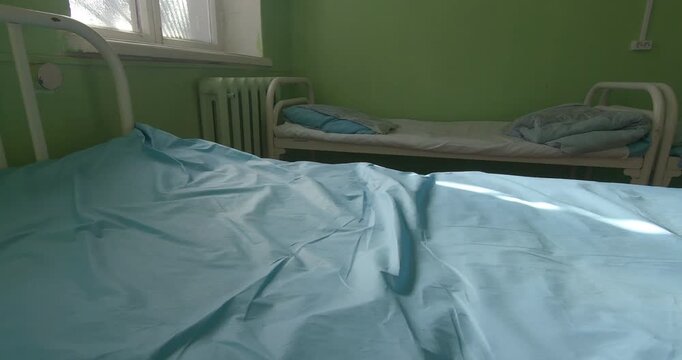 A hospital room without patients. Medicine and healthcare in remote areas.