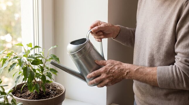 Healthy Aging Grip Strength Through Plant Care
