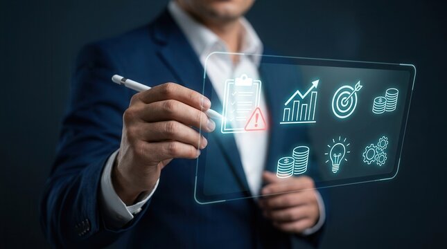 Financial business forecasting and risk assessment strategy using evaluation tools.