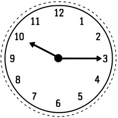 Fototapeta premium Clock Time Craft Elements PNG | Individual Transparent Analog Clock Clipart Showing Different Times, Telling Time Clock Faces, Math Center Activities, Classroom Learning Resources & Printable Educatio