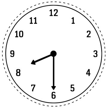 Clock Time Craft Elements PNG | Individual Transparent Analog Clock Clipart Showing Different Times, Telling Time Clock Faces, Math Center Activities, Classroom Learning Resources & Printable Educatio