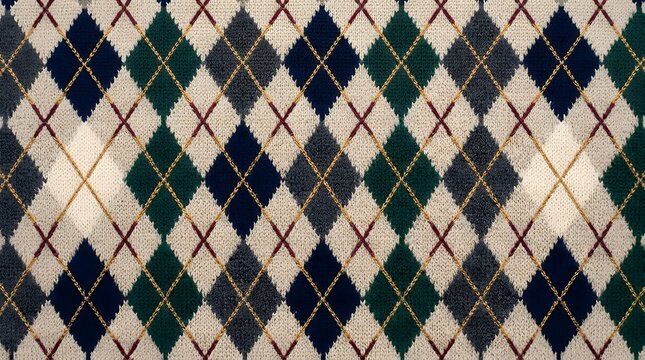 Rhombus Diamond Argyle Textile Motif  argyle rhombus diamond pattern geometric textile print sweater socks plaid wrapping paper background wallpaper menswear fashion classic