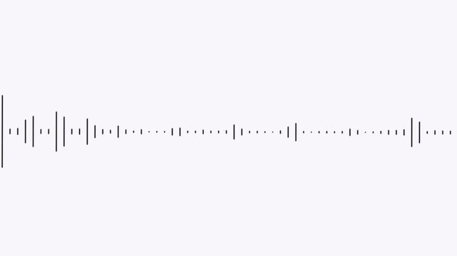 music equalizer display loop. audio visualization motion graphic. minimalist audio spectrum visualizer. graphic representation of a soundwave.....