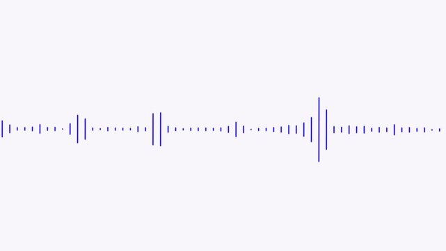 music equalizer display loop. audio visualization motion graphic. minimalist audio spectrum visualizer. graphic representation of a soundwave.....