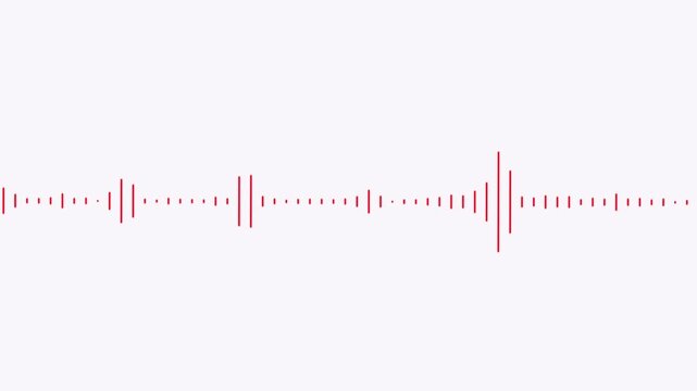 music equalizer display loop. audio visualization motion graphic. minimalist audio spectrum visualizer. graphic representation of a soundwave.....