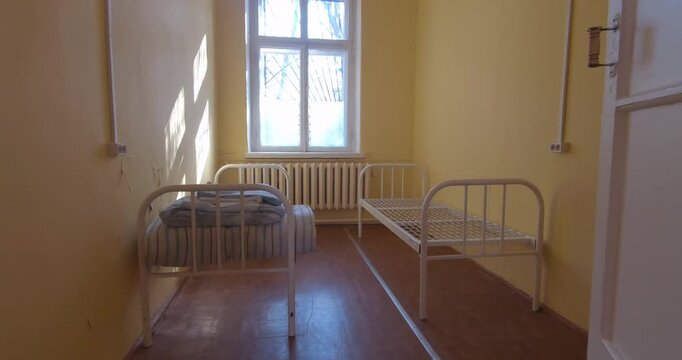 A hospital room without patients. Medicine and healthcare in remote areas.