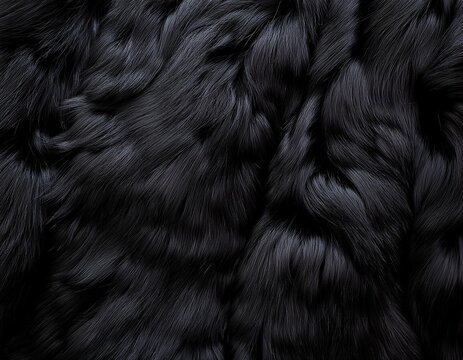 seamless black sheep fur pattern texture background