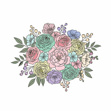 Pastel Floral Arrangement