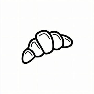 Minimalist black and white sketch of three interlocking oval rings design vector illustration