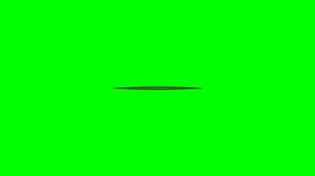 Cartoon Mouth Animation Talking on Green Screen