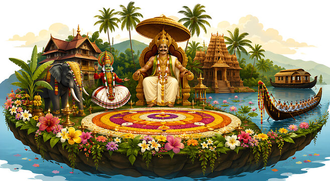 Happy Onam Thiruvonam Thiru Onam Kerala Onam Harvest Festival Celebration Onashamsakal Onam Ashamsakal Mahabali, Maveli Festival King Mahabali Vamana Jayanti 
