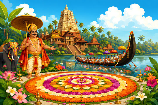 Happy Onam Thiruvonam Thiru Onam Kerala Onam Harvest Festival Celebration Onashamsakal Onam Ashamsakal Mahabali, Maveli Festival King Mahabali Vamana Jayanti 