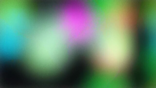 Abstract background with glowing colorful blurred lights moving in soft rhythmic motion.