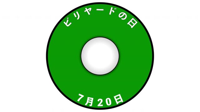 ビリヤードの日 7月20日 記念日 