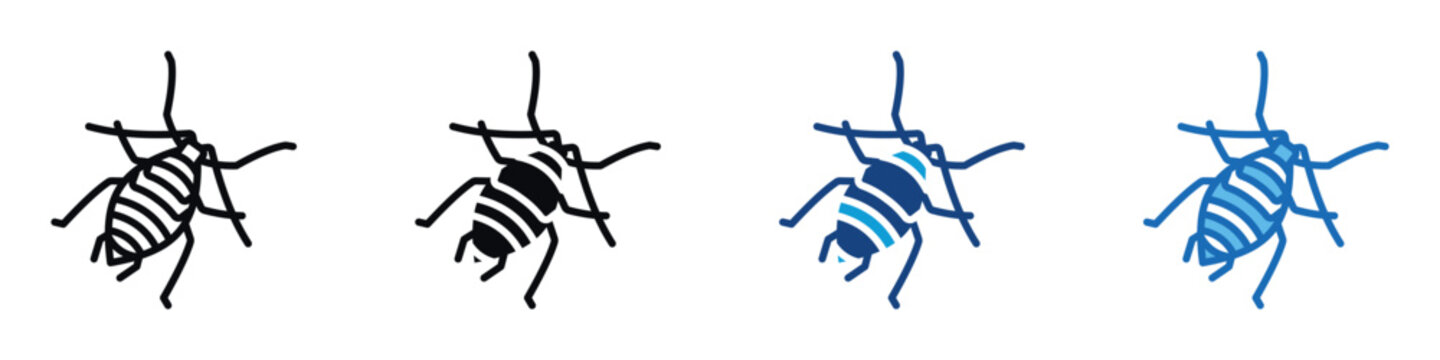 Aphid Control Icon Set Multiple Style Of