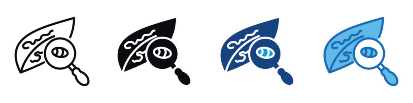 Leaf Miner Icon Set Multiple Style Of