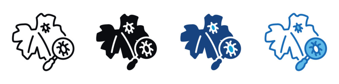 Spider Mite Icon Set Multiple Style Of